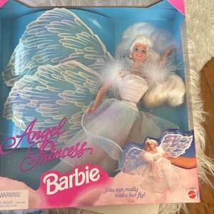 Barbie Angel Princess Doll with Blue and White Dress